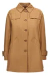 Herno Quilted Coat With Back Vent And Buckle Strap Cuffs