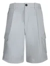 Herno Ice Cargo Bermuda Shorts In Blue