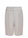 Herno Shorts Made Of A Linen Blend In Color.