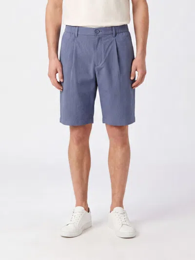 HERNO HERNO SHORTS MEN COLOR GNAWED BLUE,I72990011