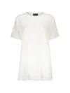Herno Neutrals Pristine Boxy Crewneck T-shirt In White