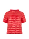 Herno Multicolor Polyamide Full-length Jacket In Purple