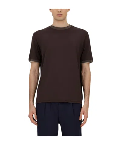 Herno Short-sleeve T-shirt In Purple
