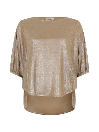 Herno Short-sleeve T-shirt In Gold