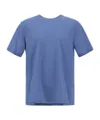 Herno Short-sleeved Crewneck T-shirt In Blue