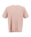 Herno Short-sleeved Crewneck T-shirt In Brown