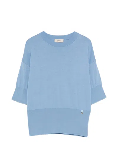 Herno Short-sleeves T-shirt In Blue
