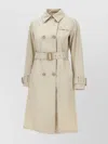 Herno Delon Detta Double Breast Trench Coat Clothing In Neutral