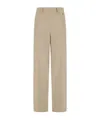 Herno Resort Trousers In Melange Flannel In Brown