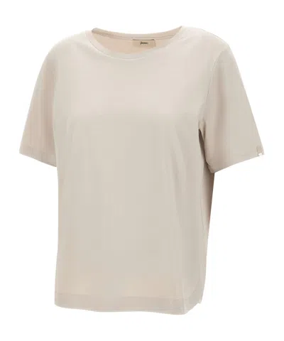 Herno Side-slit T-shirt In Animal Print