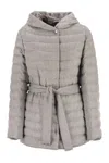 Herno Women Silk And Cashmere Kimono Jacket In Gray