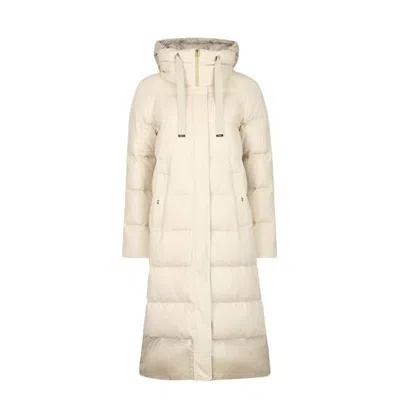 Herno Silk And Cashmere Padded Coat In White