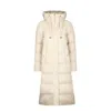 Herno Silk And Cashmere Padded Coat Women In White
