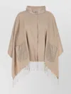 Herno Chantilly Silk And Ultralight Nylon Poncho
