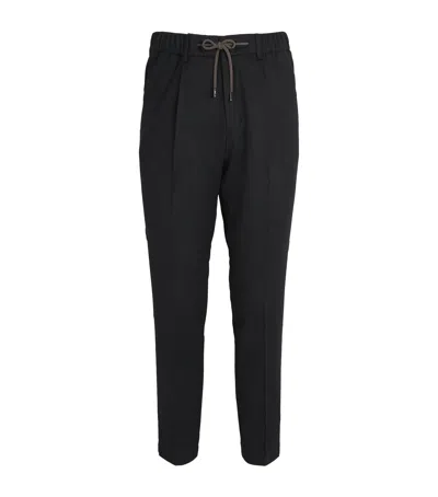 Herno Silk-cashmere Cargo Trousers In Black