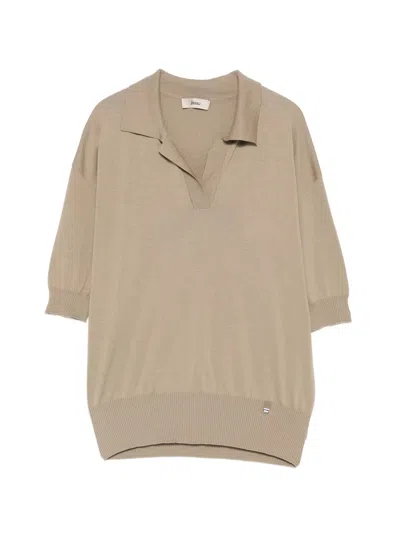 Herno Silk Cotton Jersey In Neutral