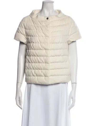 Pre-owned Herno Silk Down Jacket In Neutral