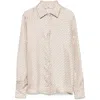 Herno Printed Long Sleeve Top With Cuffed Sleeves