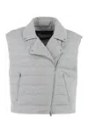Herno Full Zip Field Vest In Gray