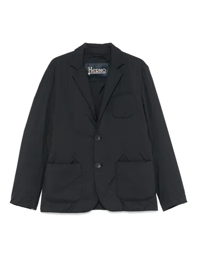Herno Single-breasted Blazer In Blue