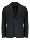 Herno Single-breasted Two-button Blazer In Black