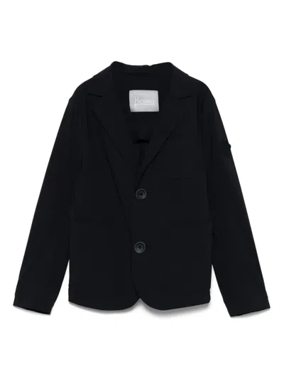 Herno Kids' Single-breasted Blazer In Blue