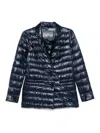 Herno Women Single-breasted Blazer In Blue