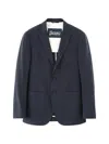 Herno Tailored Jacket Notch Lapel Front Pockets In Black