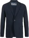 Herno Single-breasted Tailored Blazer In Blue