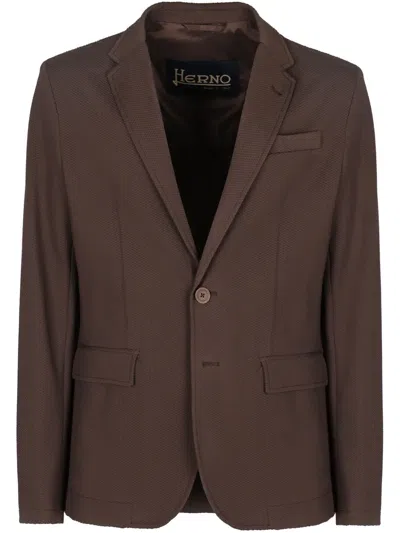 HERNO SINGLE-BREASTED BLAZER