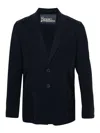 Herno Single-breasted Blazer Jacket In Azul