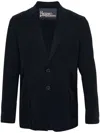 Herno Notched-lapel Single-breasted Blazer In Blue