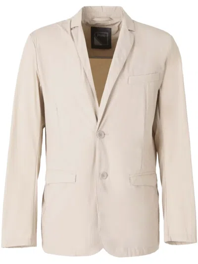 Herno Single-breasted Blazer In Neutrals
