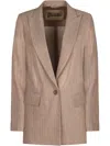 Herno Women's Single-breasted One Button Jacket In Neutrals