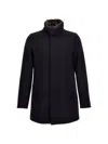 Herno Single-breasted Coat In Black