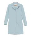 Herno Single-breasted Coat In Blue