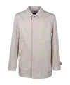Herno Single-breasted Coat In Gray