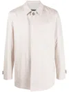 Herno Single-breasted Coat In Neutrals