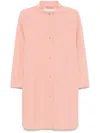 Herno Single-breasted Coat In Pink