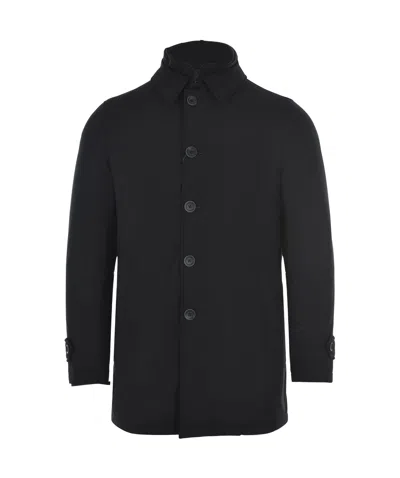 Herno Trench Coat In Washington In Blue