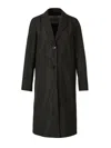 Herno Single-breasted Gabardine Jacket In Nero