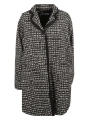 Herno Black Tweed Notched Jackets In Black