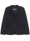 Herno Single-breasted Jacket In Blue