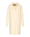 Herno Single-breasted Long-sleeved Coat In Neutral