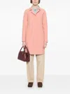 Herno Single-breasted Long-sleeved Coat In Rosa