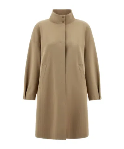HERNO HERNO HIGH-NECK LONG SLEEVED COAT