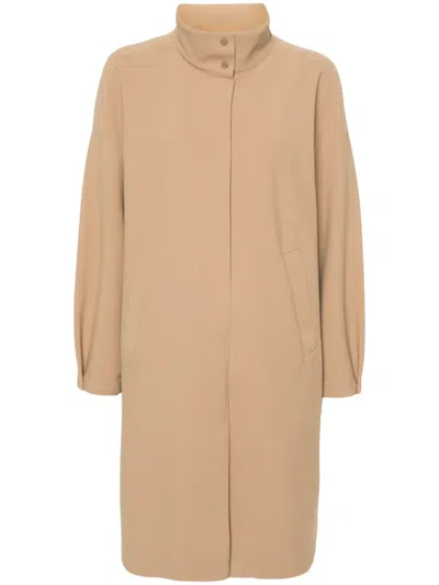 HERNO SINGLE-BREASTED MIDI COAT