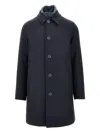 Herno L-blend Coat With Detachable Bib
