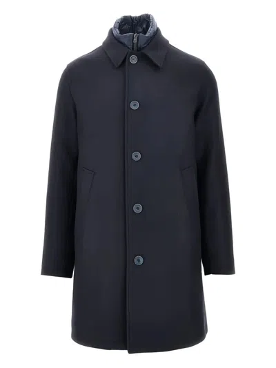Herno Single-breasted Padded Coat Clothing In Black
