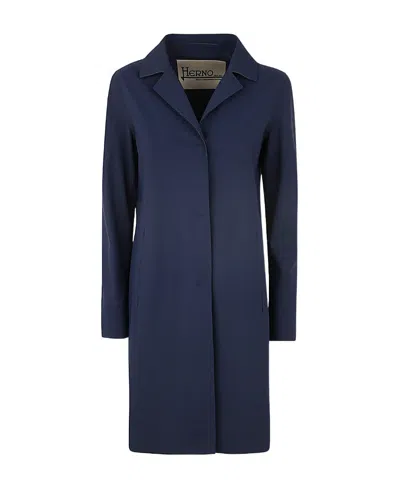 HERNO SINGLE-BREASTED SCUBA COAT